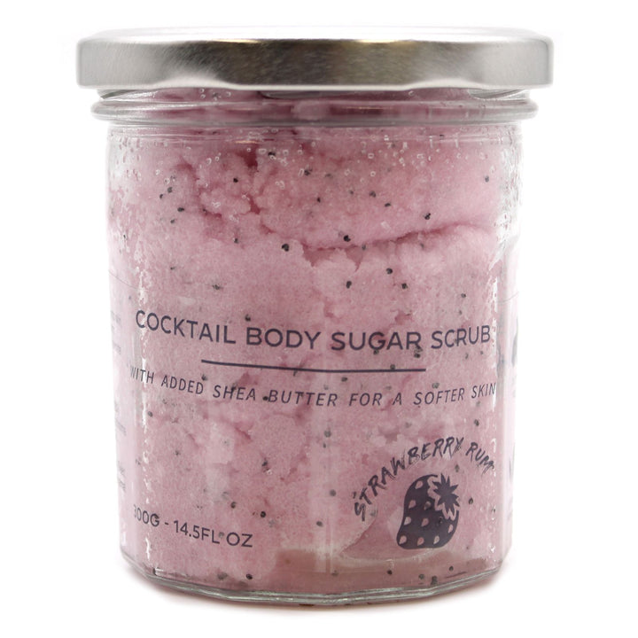 Fragranced Sugar Body Scrub - Strawberry Rum 300g - Ditzy Petunia