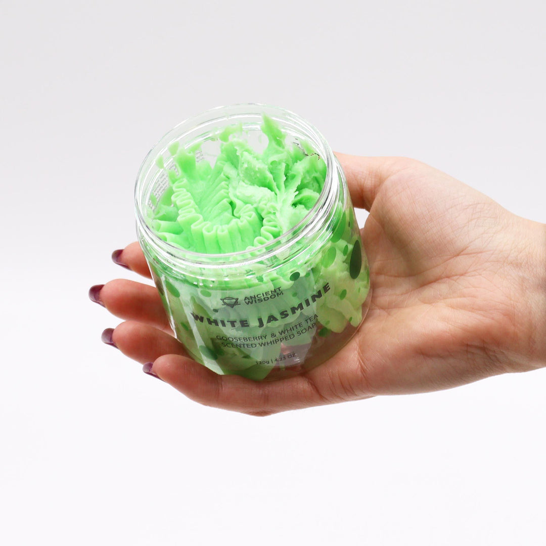 Gooseberry &amp; White Tea Whipped Soap 120g - Ditzy Petunia