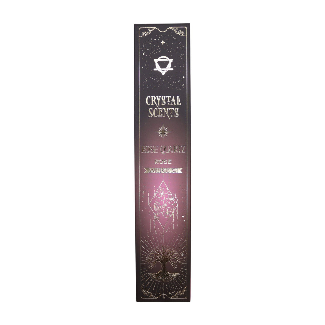Rose Quartz Crystal Scents Smudge Incense - Rose - Ditzy Petunia