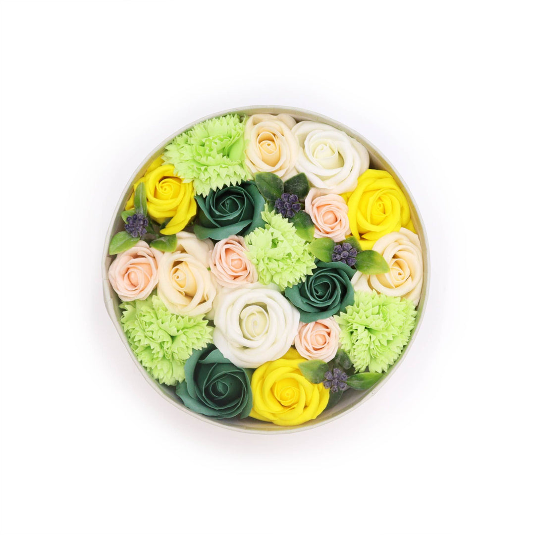 Round Box - Spring Celebrations - Yellow &amp; Greens - Ditzy Petunia