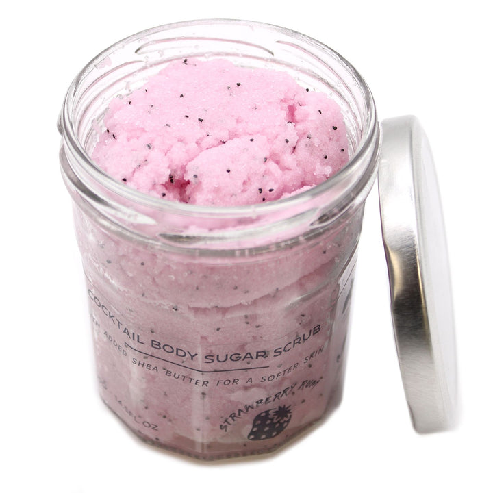 Fragranced Sugar Body Scrub - Strawberry Rum 300g - Ditzy Petunia