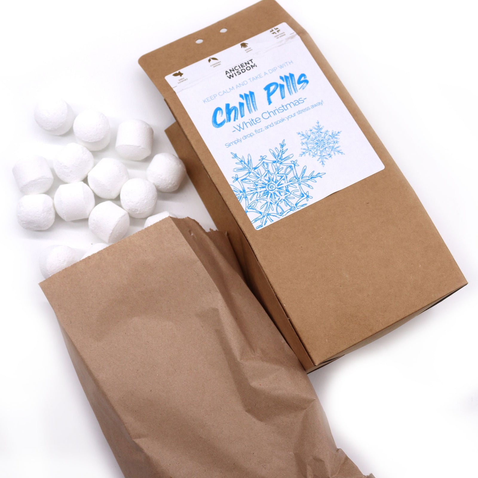 Chill Pills Gift Pack 350g - White Christmas - Ditzy Petunia