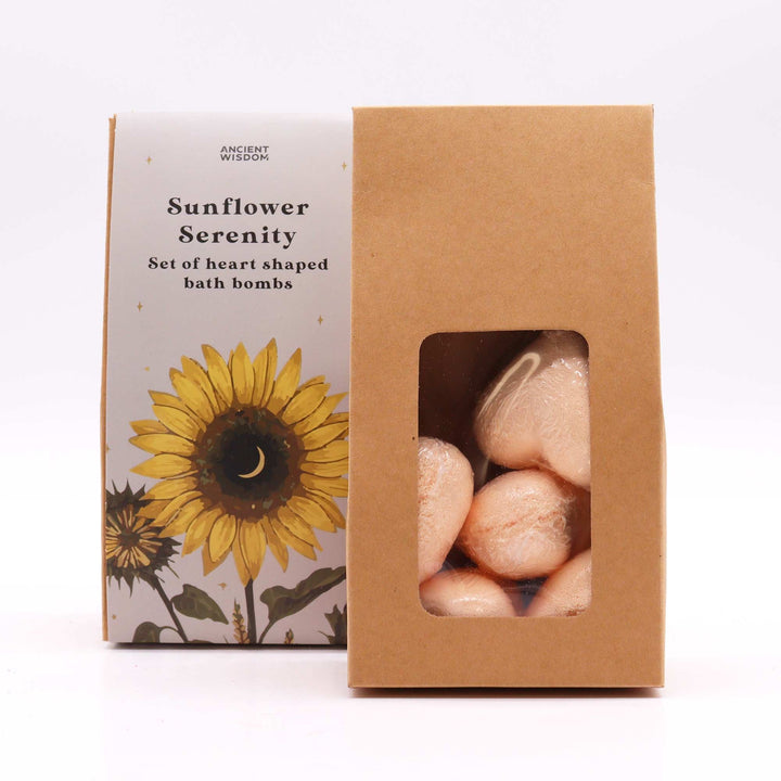 Sunflower Serenity Bath Heart Gift Set - Ditzy Petunia