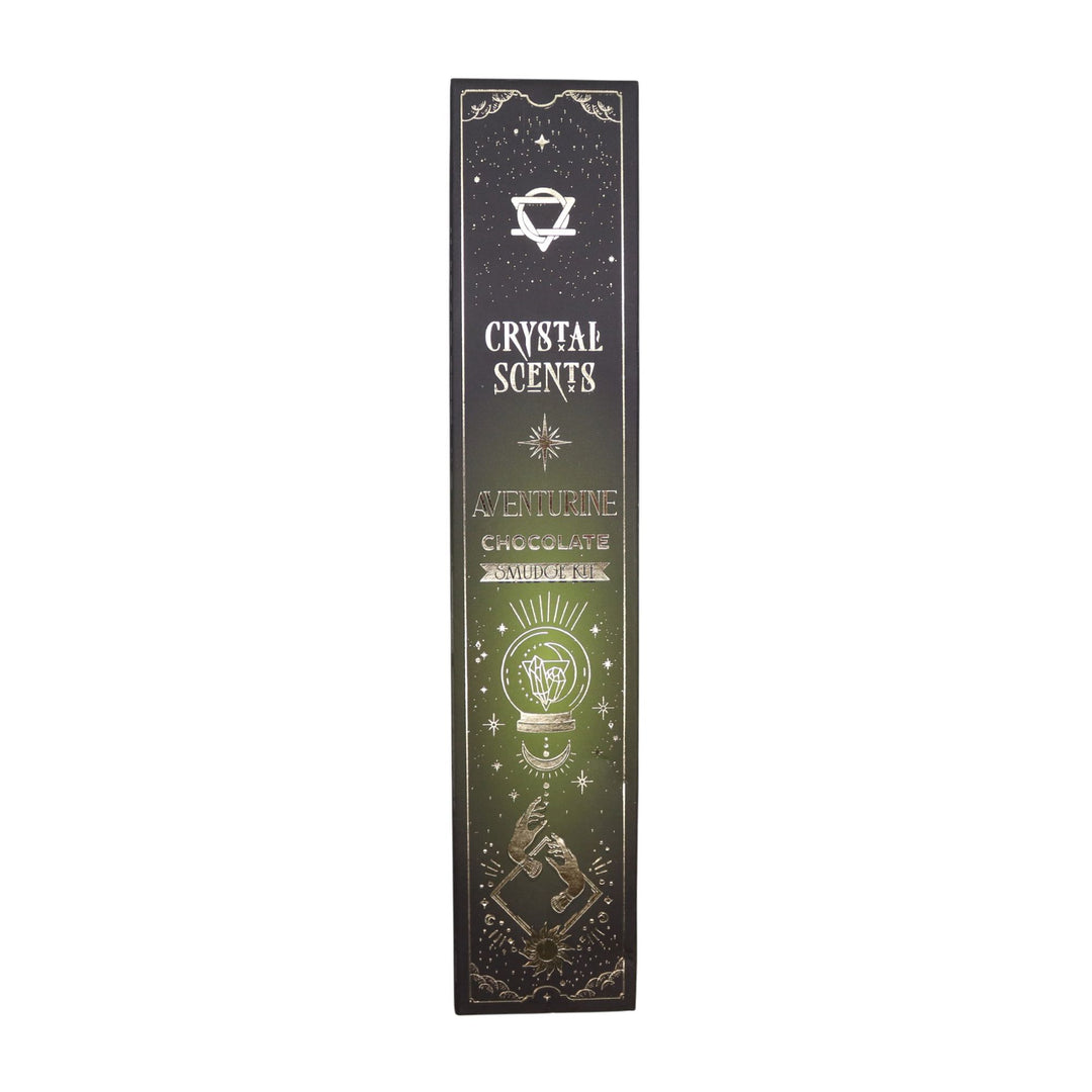 Aventurine Crystal Scents Smudge Incense - Chocolate - Ditzy Petunia