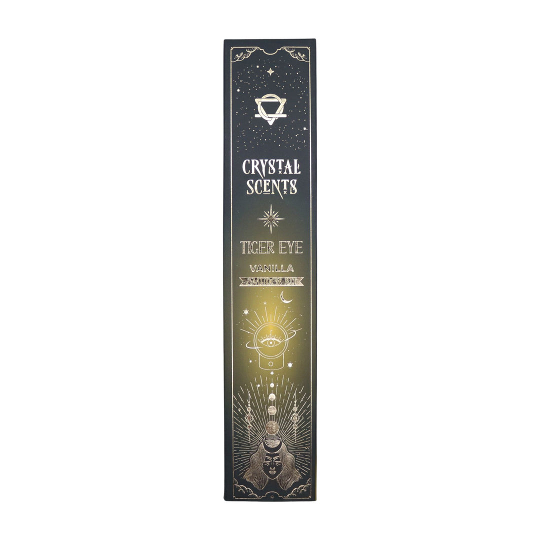 Tiger Eye Crystal Scents Smudge Incense - Vanilla - Ditzy Petunia