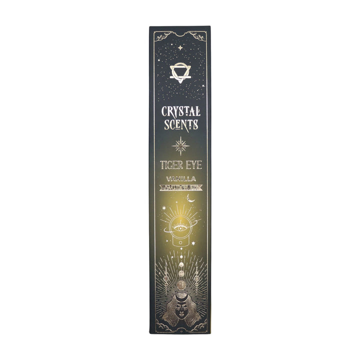 Tiger Eye Crystal Scents Smudge Incense - Vanilla - Ditzy Petunia