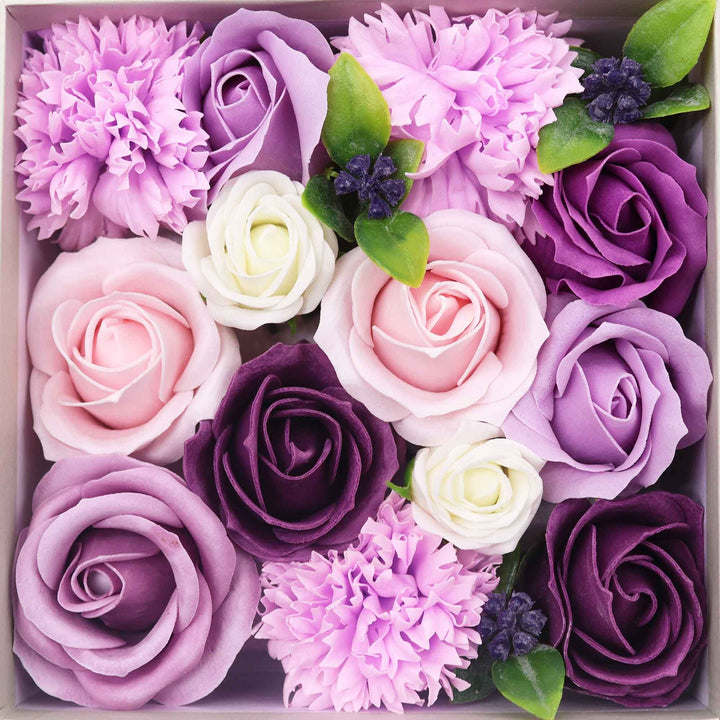 Square Box - Lavender Rose &amp; Carnation - Ditzy Petunia
