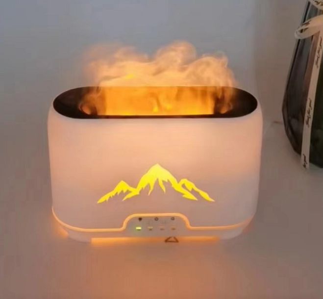Himalayas Aroma Diffuser - USB-C - Remote control - Flame Effect - Ditzy Petunia
