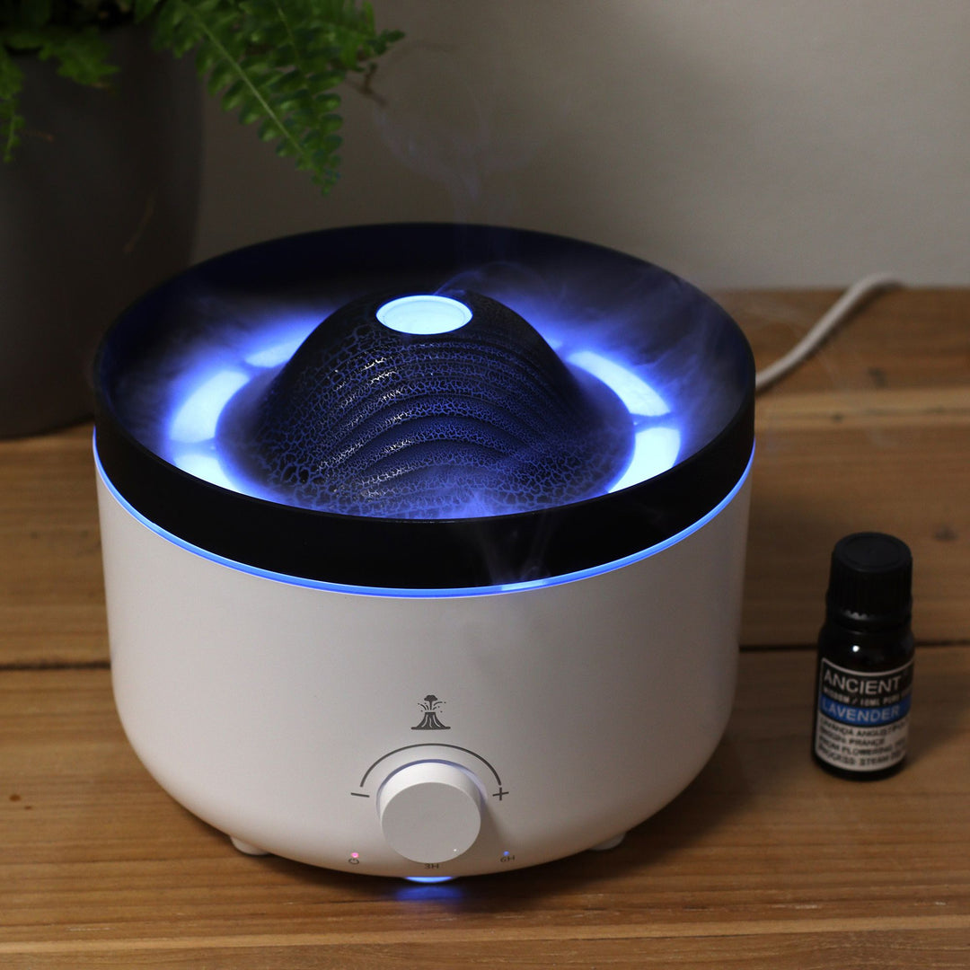 Large Volcano Effect Aroma Diffuser (plug) Two Colours - 560ml - Ditzy Petunia