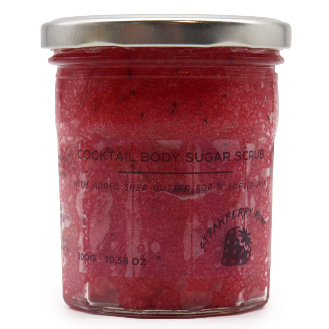 Fragranced Sugar Body Scrub - Strawberry Rum 300g - Ditzy Petunia