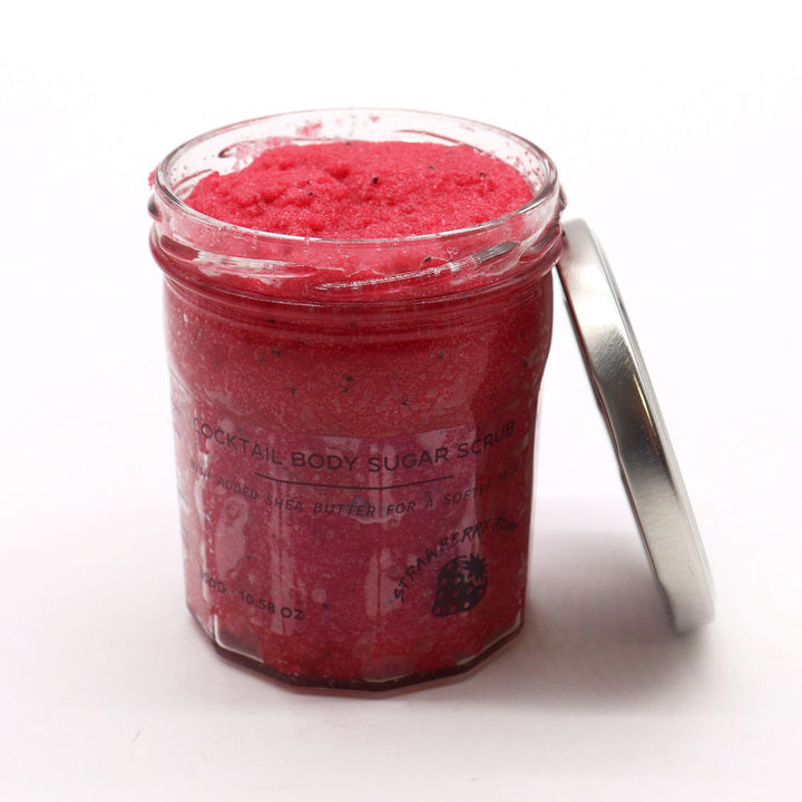 Fragranced Sugar Body Scrub - Strawberry Rum 300g - Ditzy Petunia