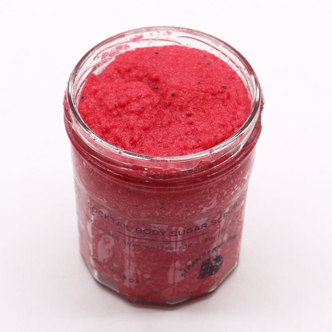Fragranced Sugar Body Scrub - Strawberry Rum 300g - Ditzy Petunia
