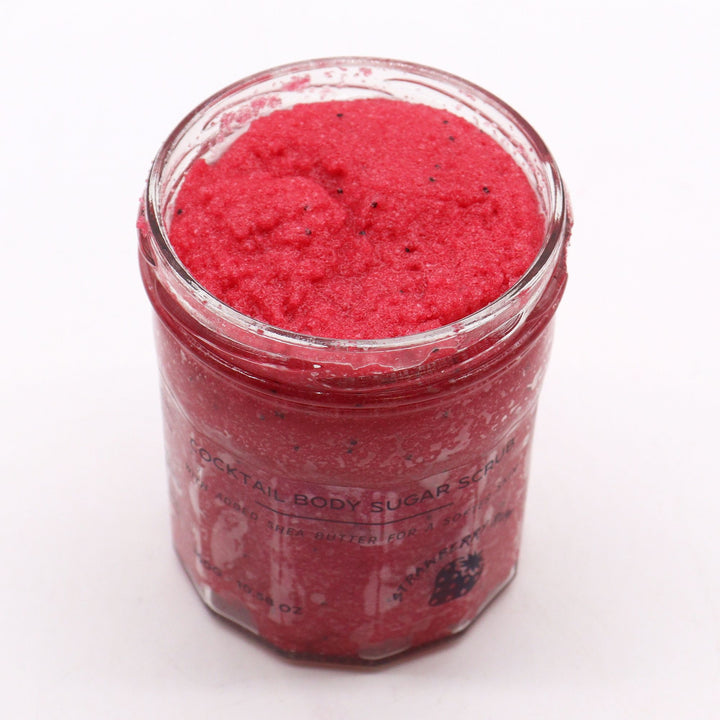 Fragranced Sugar Body Scrub - Strawberry Rum 300g - Ditzy Petunia