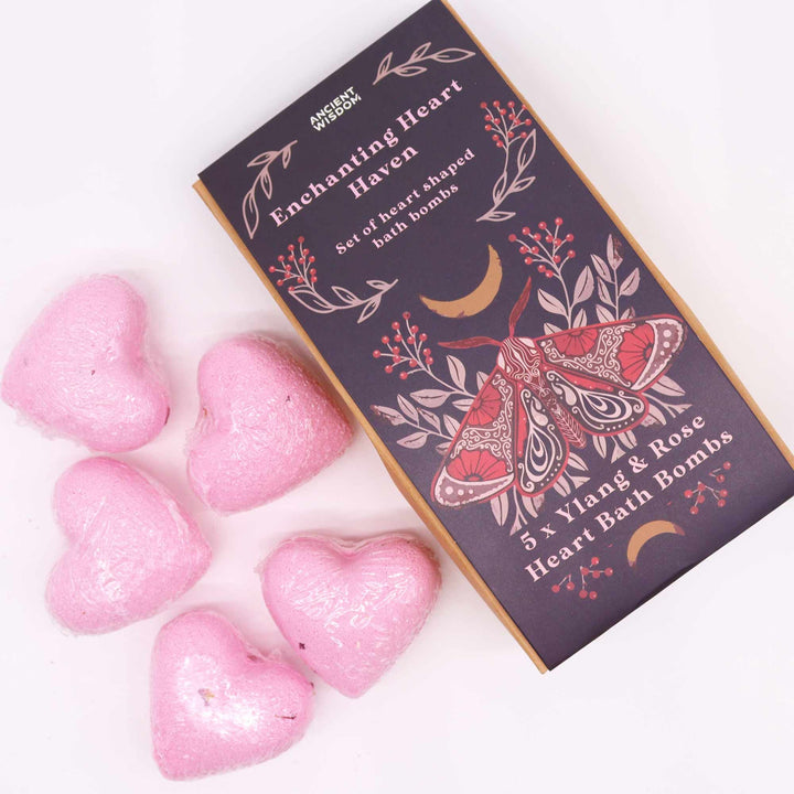 Enchanting Heart Heaven Bath Heart Gift Set - Ditzy Petunia