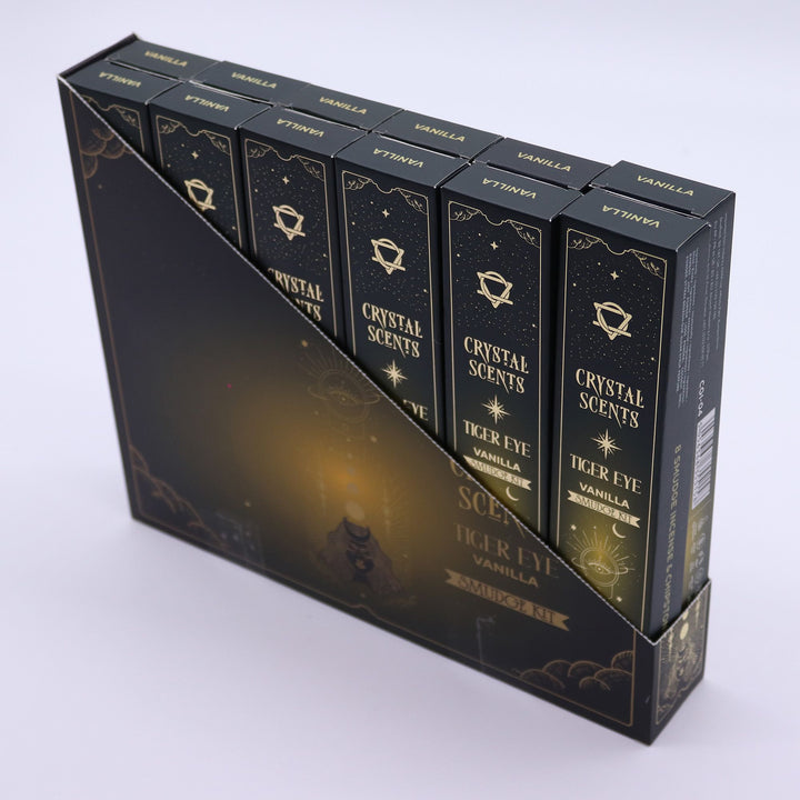 Tiger Eye Crystal Scents Smudge Incense - Vanilla - Ditzy Petunia