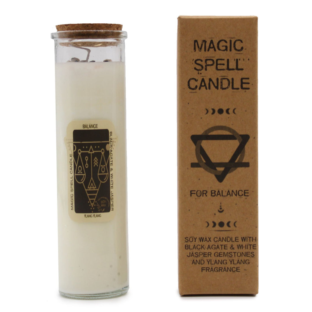 Magic Spell Candle - Balance - Ditzy Petunia