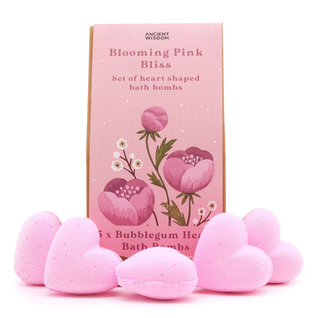 Blooming Pink Bliss Bath Heart Gift Set - Ditzy Petunia