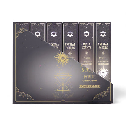 Pyrite Crystal Scents Smudge Incense - Cinnamon