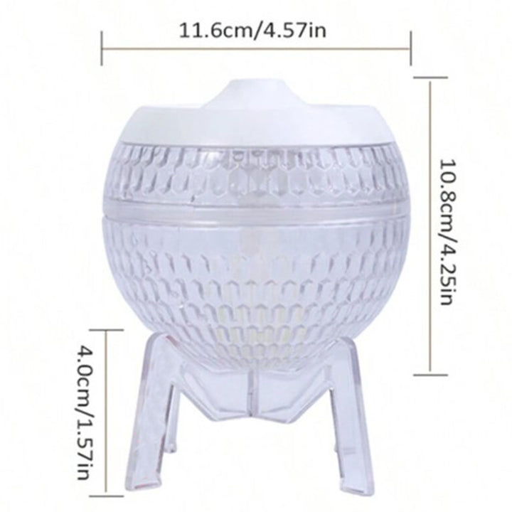 Clear Humidifer Mondo Planet - USB - Colour Change (down light) - Ditzy Petunia