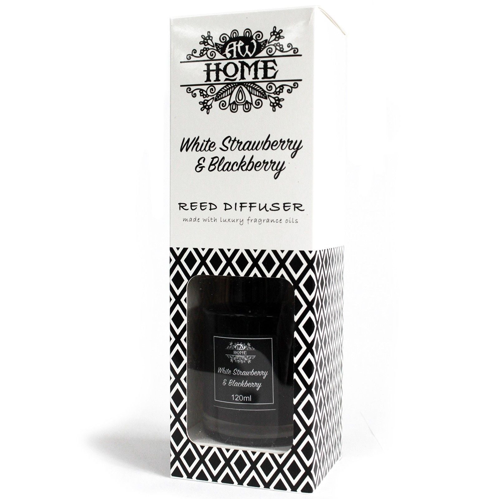 120ml Reed Diffuser - White Strawberry & Blackberry - Ditzy Petunia