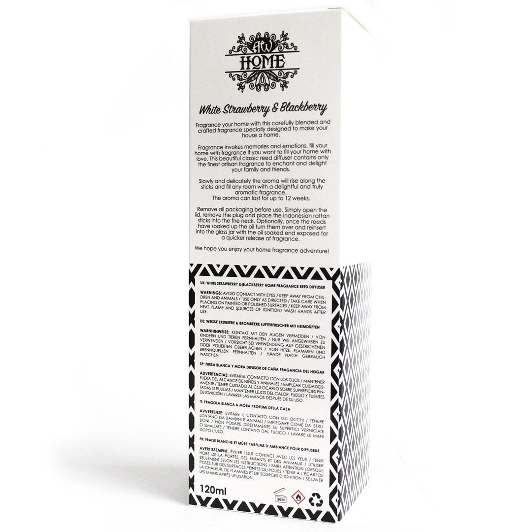 120ml Reed Diffuser - White Strawberry &amp; Blackberry - Ditzy Petunia