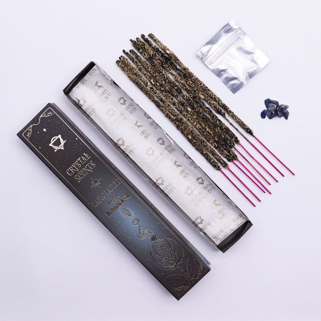 Lapis Crystal Scents Smudge Incense - Musk - Ditzy Petunia
