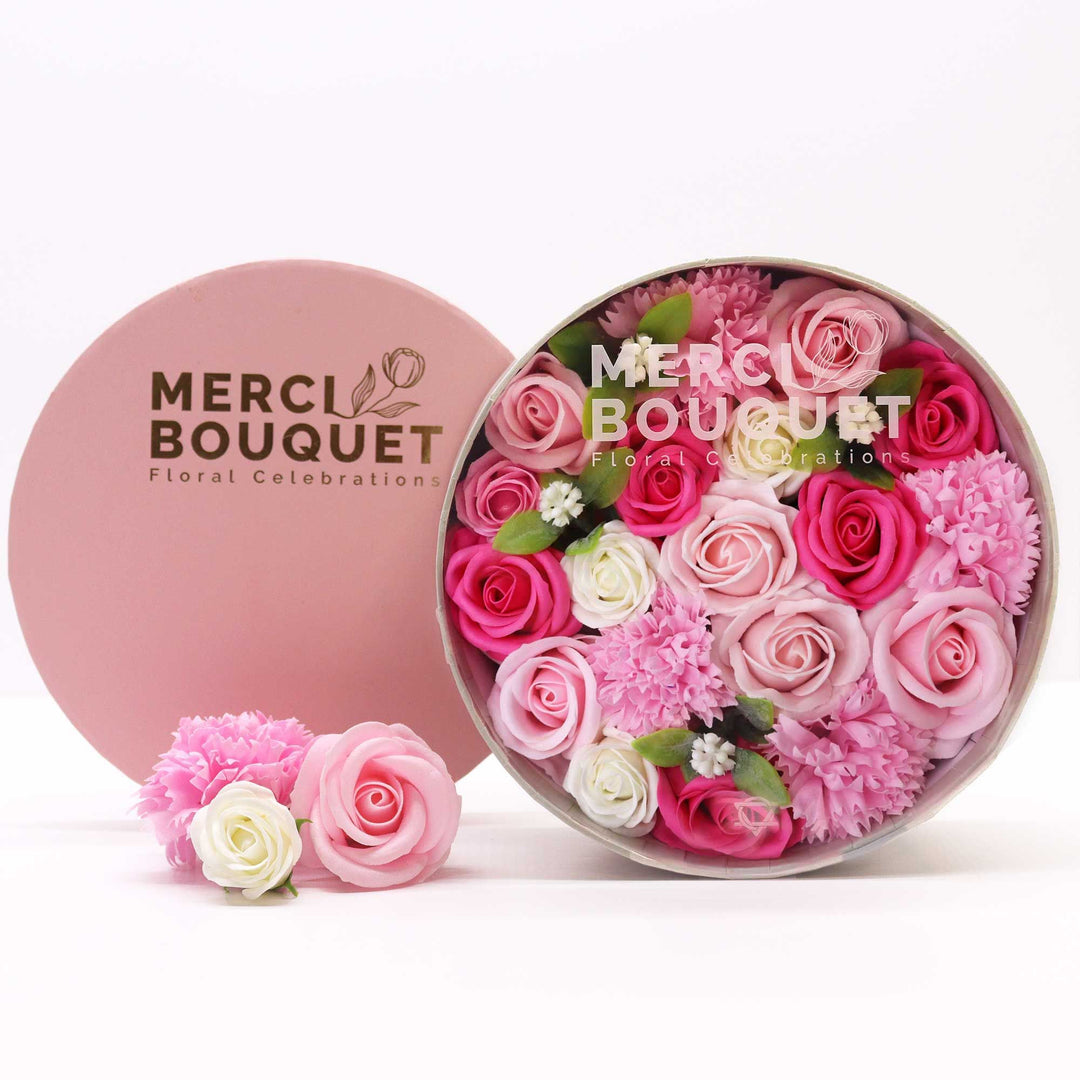 Round Box - Baby Blessings - Pinks - Ditzy Petunia