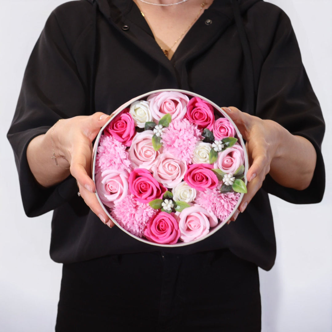 Round Box - Baby Blessings - Pinks - Ditzy Petunia