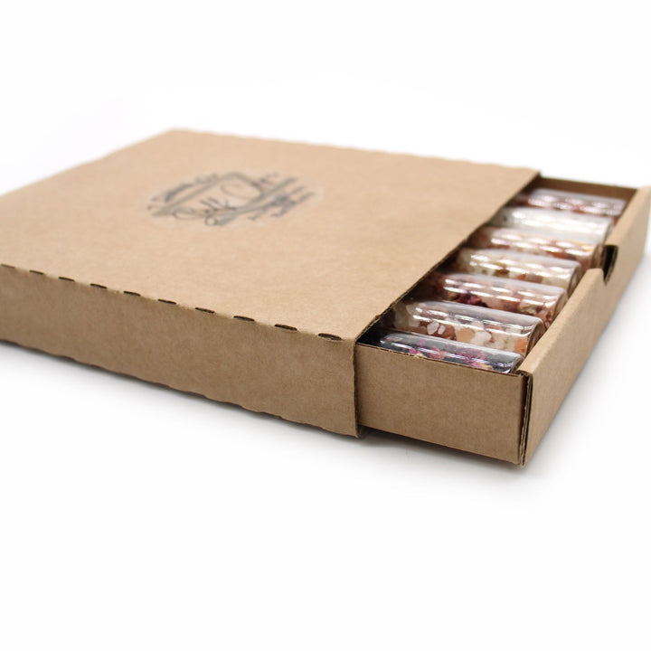 Bath Salts in Vials - Gift Pack of 7 - Ditzy Petunia