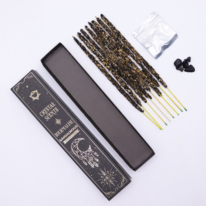 Tourmaline Crystal Scents Smudge Incense - Sandalwood - Ditzy Petunia