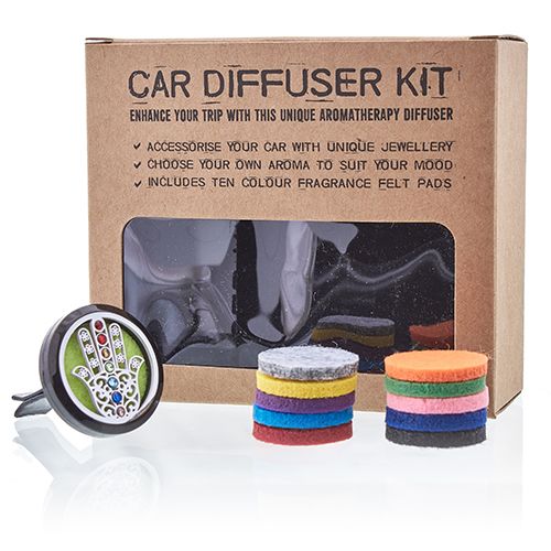 Car Diffuser Kit - Hamsa - 30mm - Ditzy Petunia