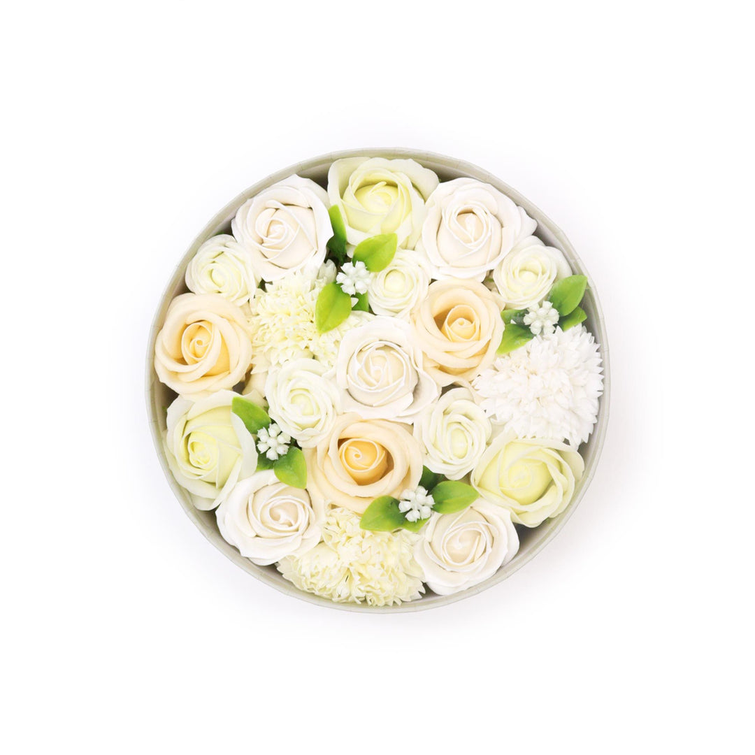 Round Box - Wedding Blessings - White &amp; Ivory - Ditzy Petunia