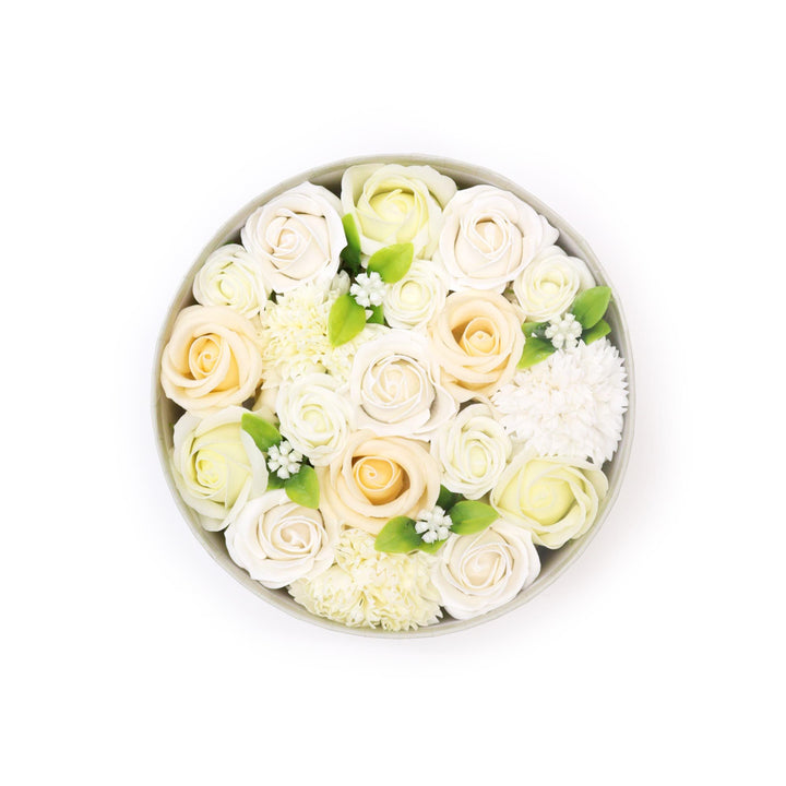 Round Box - Wedding Blessings - White &amp; Ivory - Ditzy Petunia