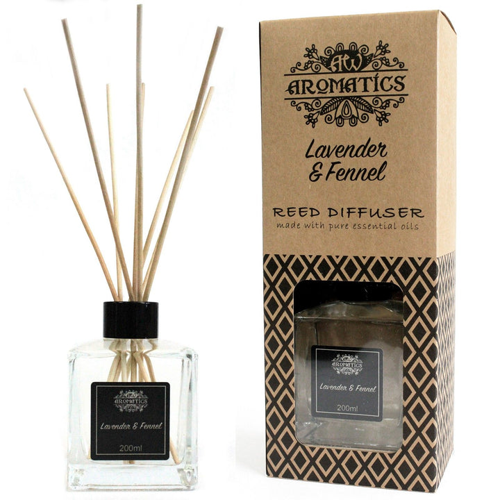 200ml Lavender &amp; Fennel Essential Oil Reed Diffuser - Ditzy Petunia