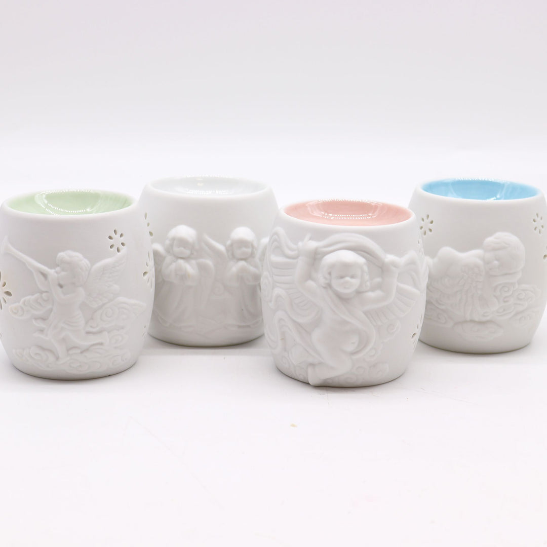 Cherubs Oil Burner - Assorted Design - Ditzy Petunia