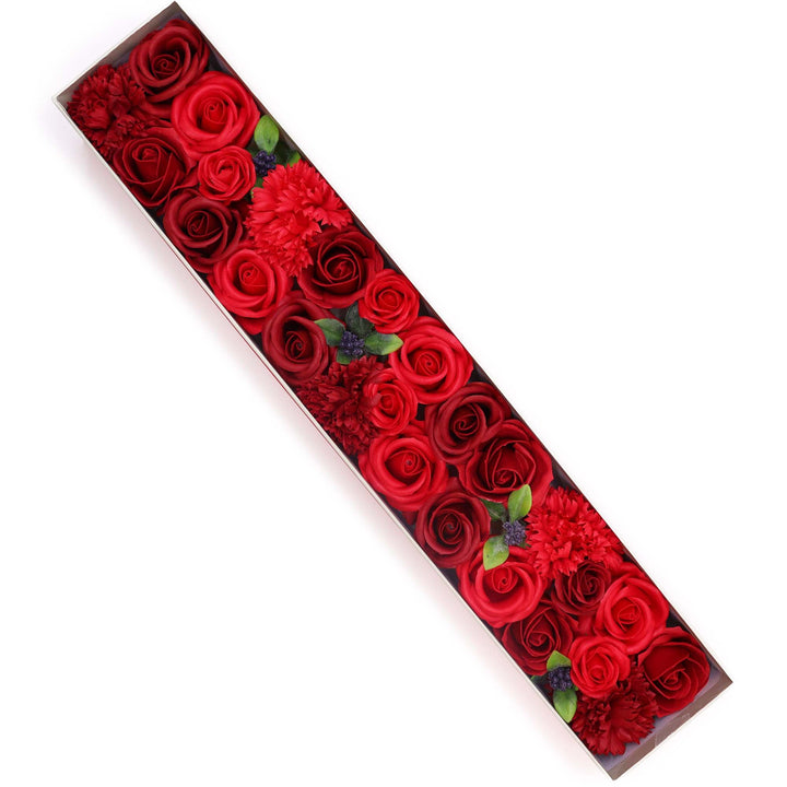 Extra Long - Classic Red Roses - Ditzy Petunia