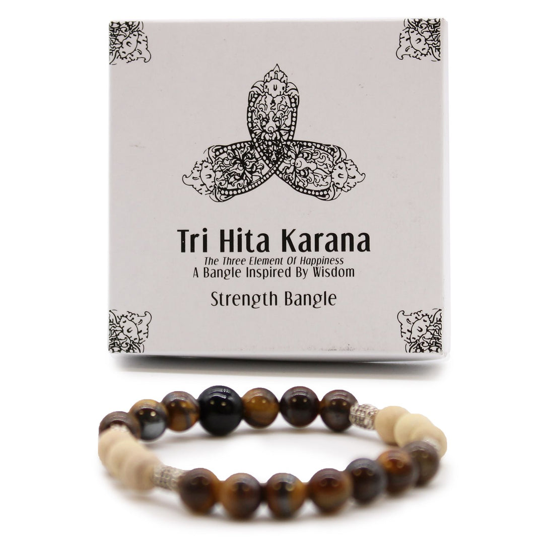 Tri Hita Karana Bangle - Strength - Ditzy Petunia