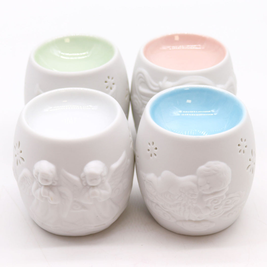 Cherubs Oil Burner - Assorted Design - Ditzy Petunia
