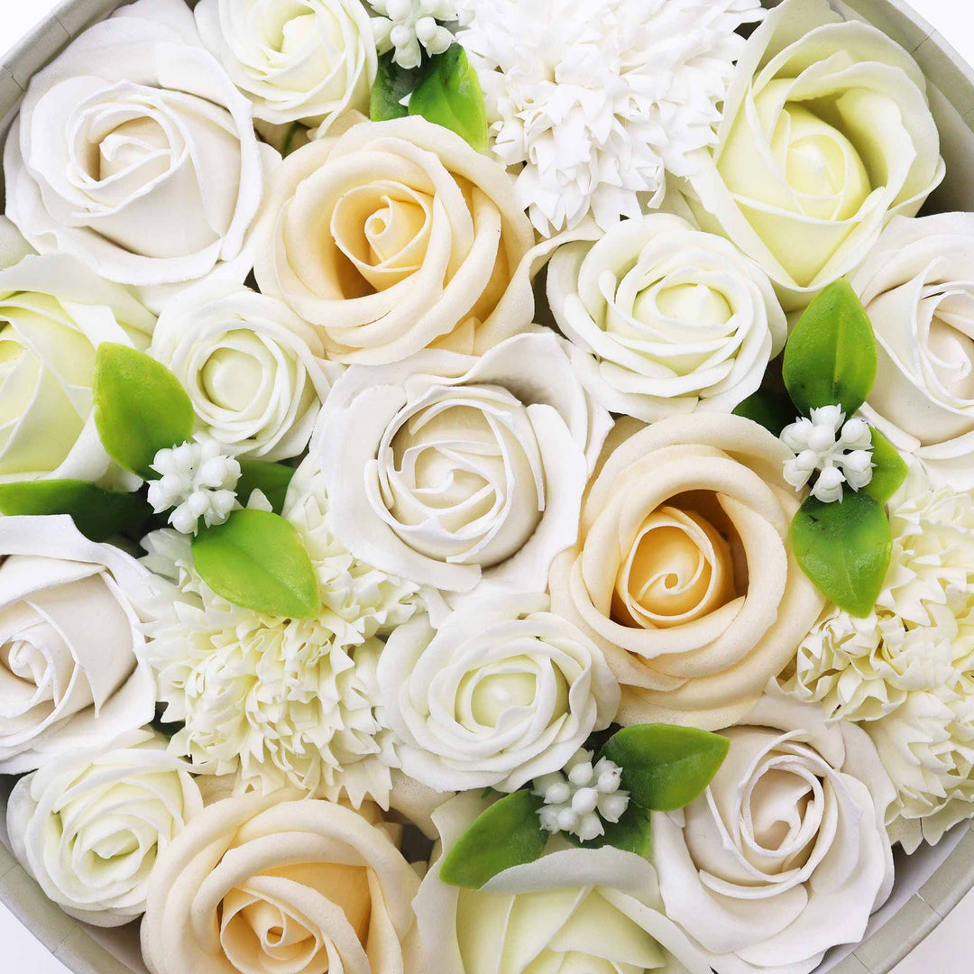 Round Box - Wedding Blessings - White &amp; Ivory - Ditzy Petunia