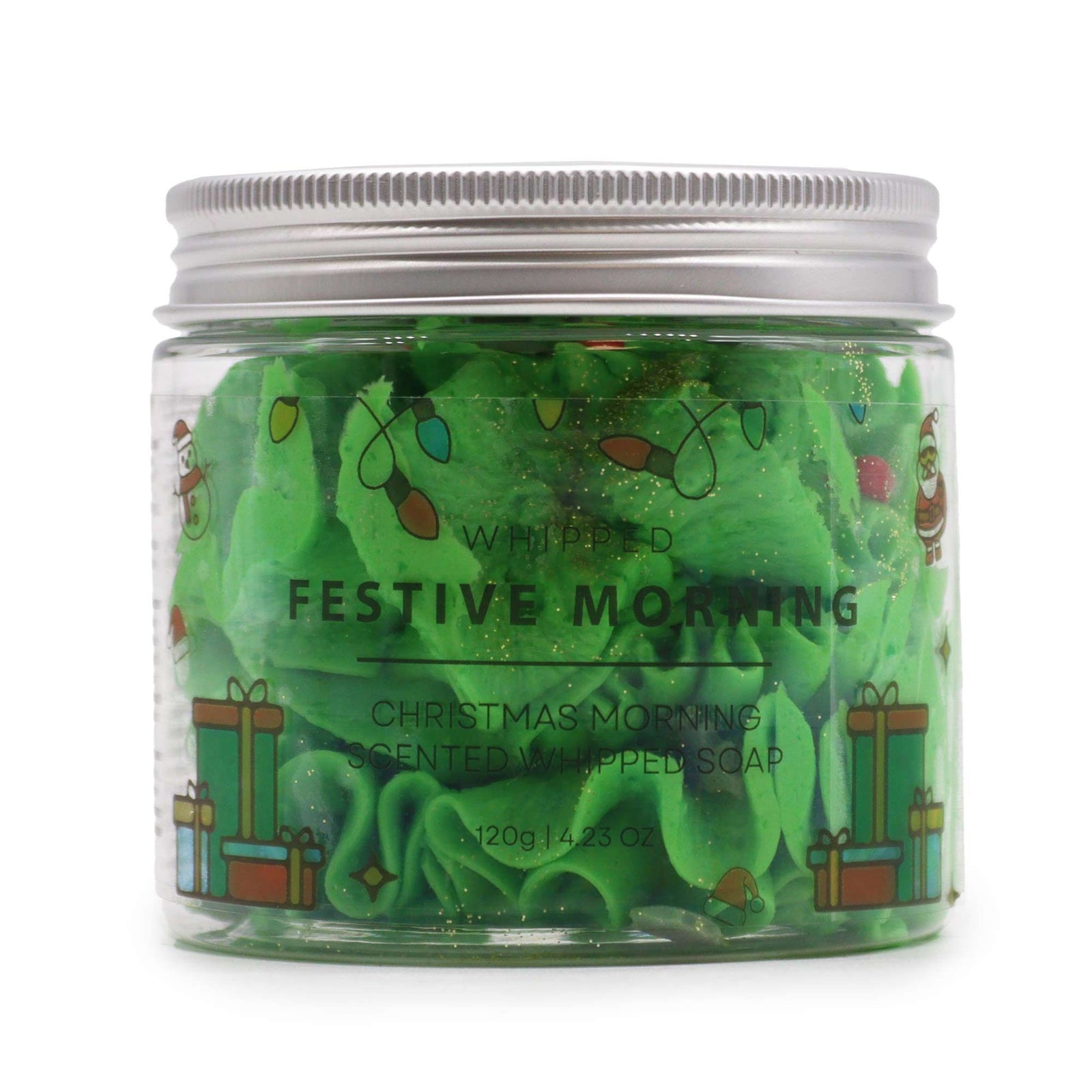 Festive Morning Whipped Soap 120g - Ditzy Petunia