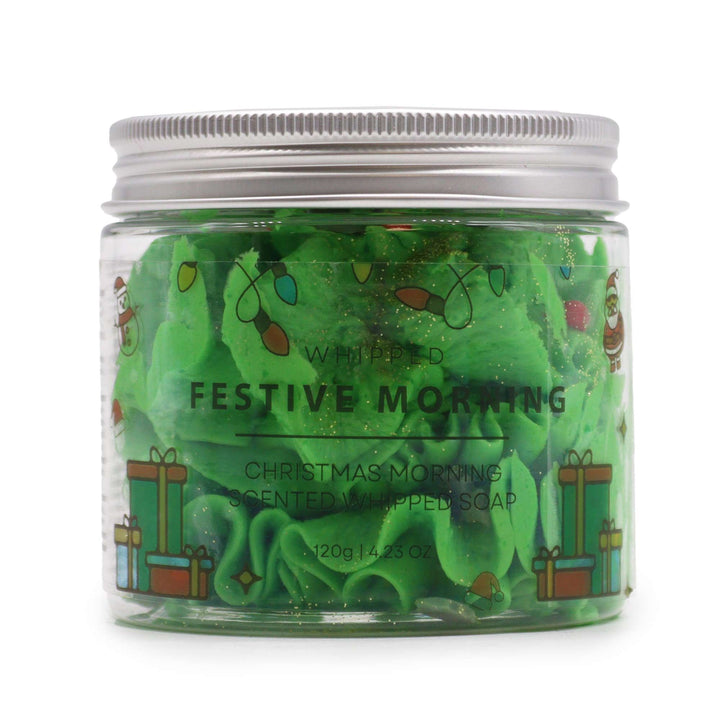 Festive Morning Whipped Soap 120g - Ditzy Petunia