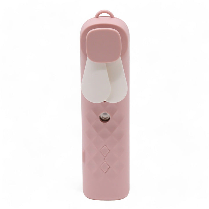 Pink Nano Mist Face Fan &amp;  Spray - USB chargable - Ditzy Petunia