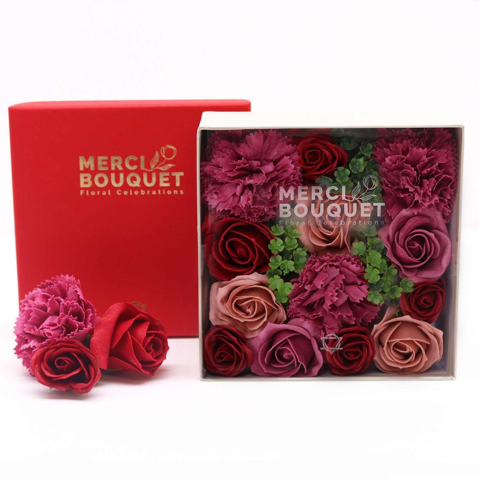 Square Box Gift Set - Vintage Roses - Ditzy Petunia