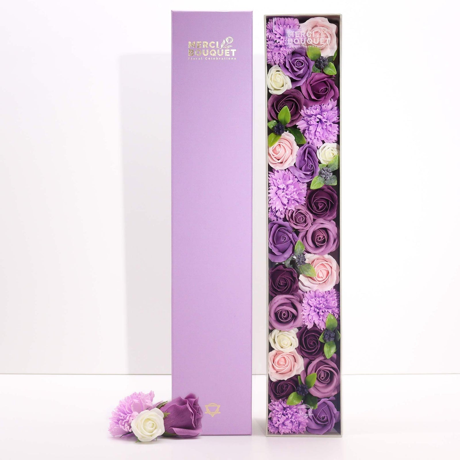 Extra Long - Lavender Rose & Carnation - Ditzy Petunia