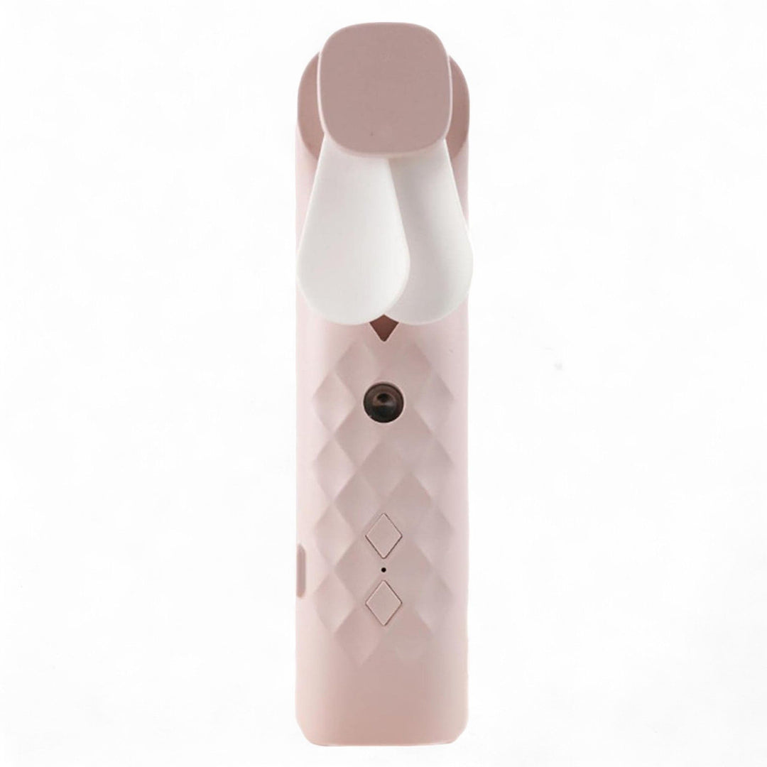 Pink Nano Mist Face Fan &amp;  Spray - USB chargable - Ditzy Petunia
