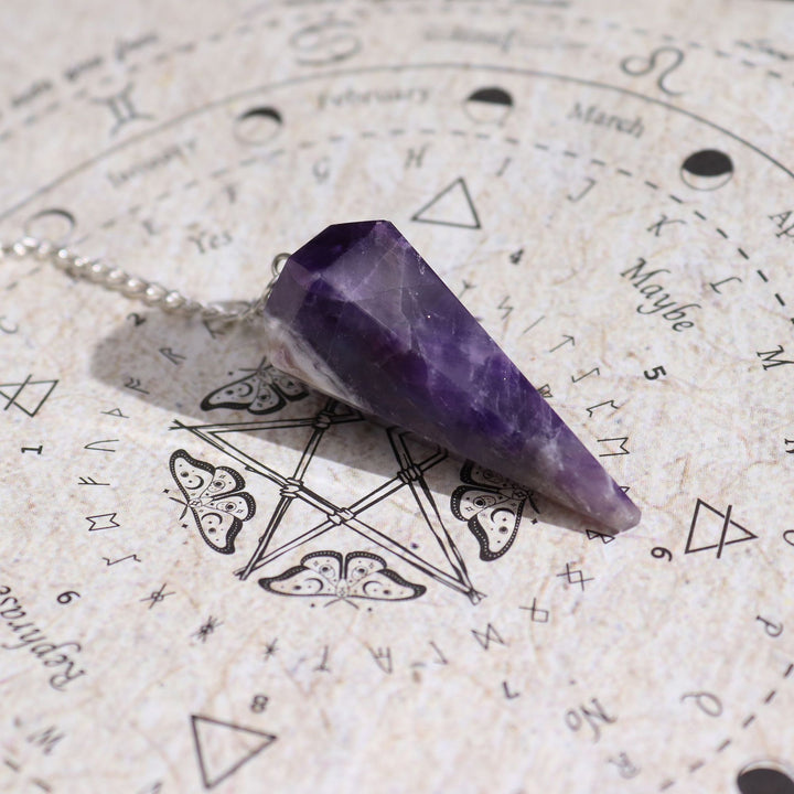 Ancient Witch Spell Incense - Seduction - Amethyst Pendulum - Ditzy Petunia