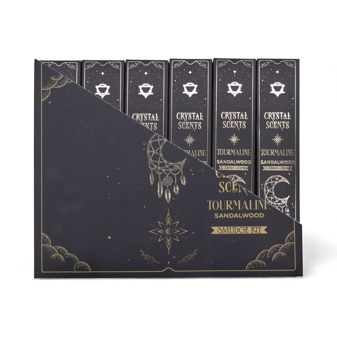 Tourmaline Crystal Scents Smudge Incense - Sandalwood - Ditzy Petunia