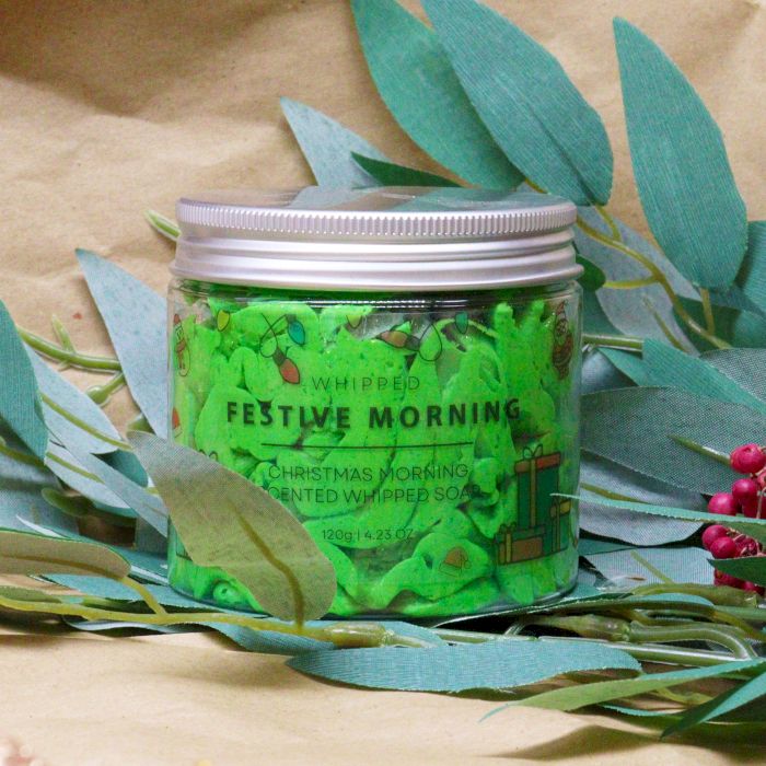 Festive Morning Whipped Soap 120g - Ditzy Petunia