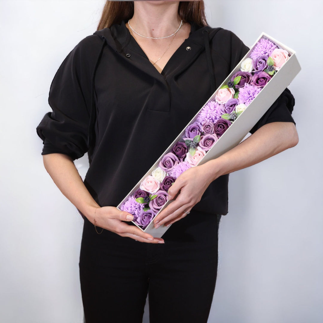 Extra Long - Lavender Rose &amp; Carnation - Ditzy Petunia