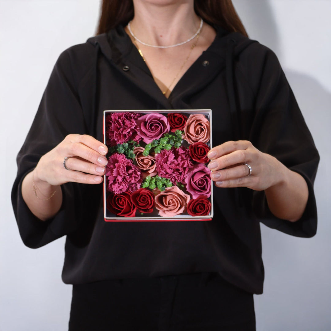 Square Box Gift Set - Vintage Roses - Ditzy Petunia